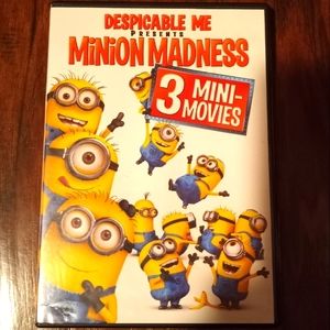 DESPICABLE ME PRESENTS MINION MADNESS 3 MINI MOVIES on DVD